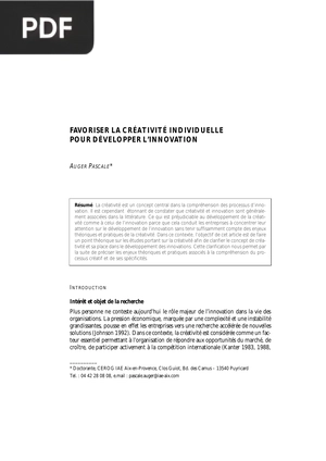 Favoriser la créativité individuelle pour développer l’innovation