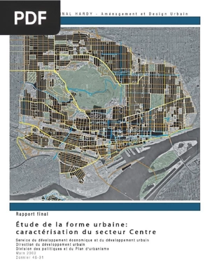 Étude de la forme urbaine