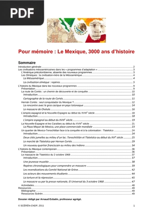 Le Mexique, 3000 ans d’histoire